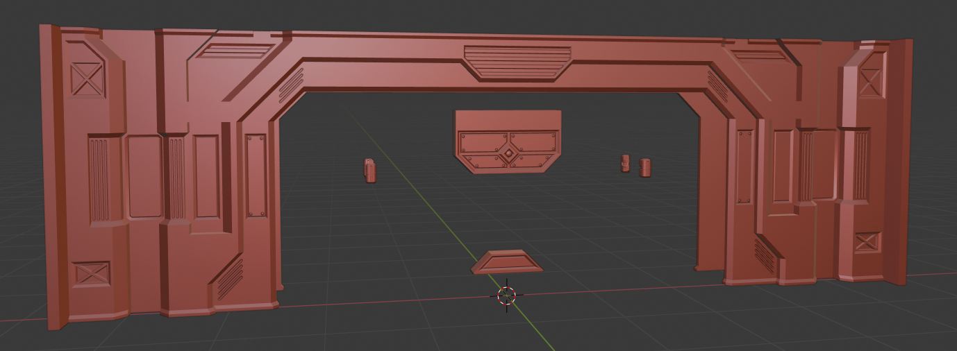 [WIP] Sci-Fi door - Finding it hard to bake normals - CG Cookie