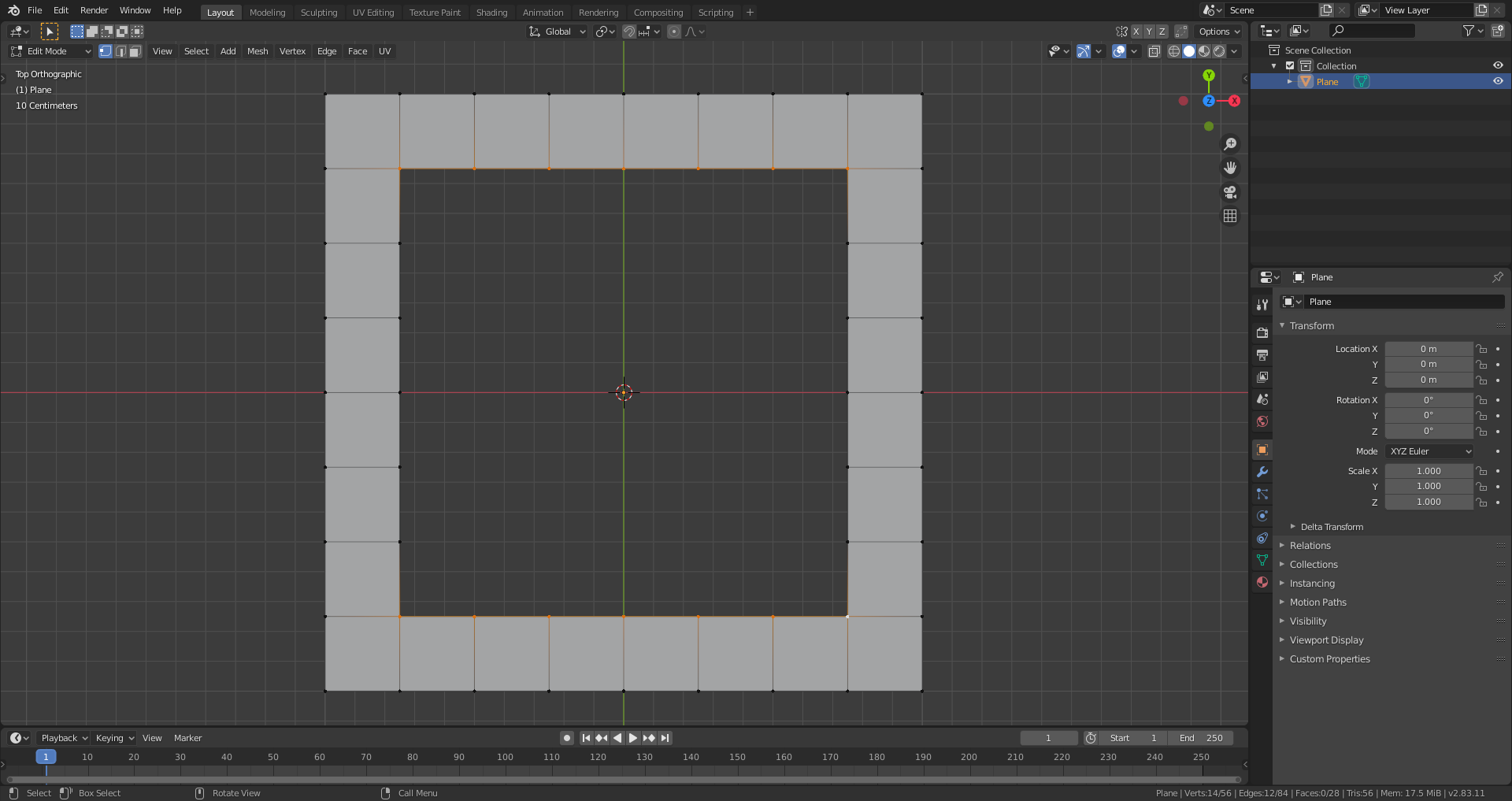 Grid Fill creates slanted edge loops - CG Cookie