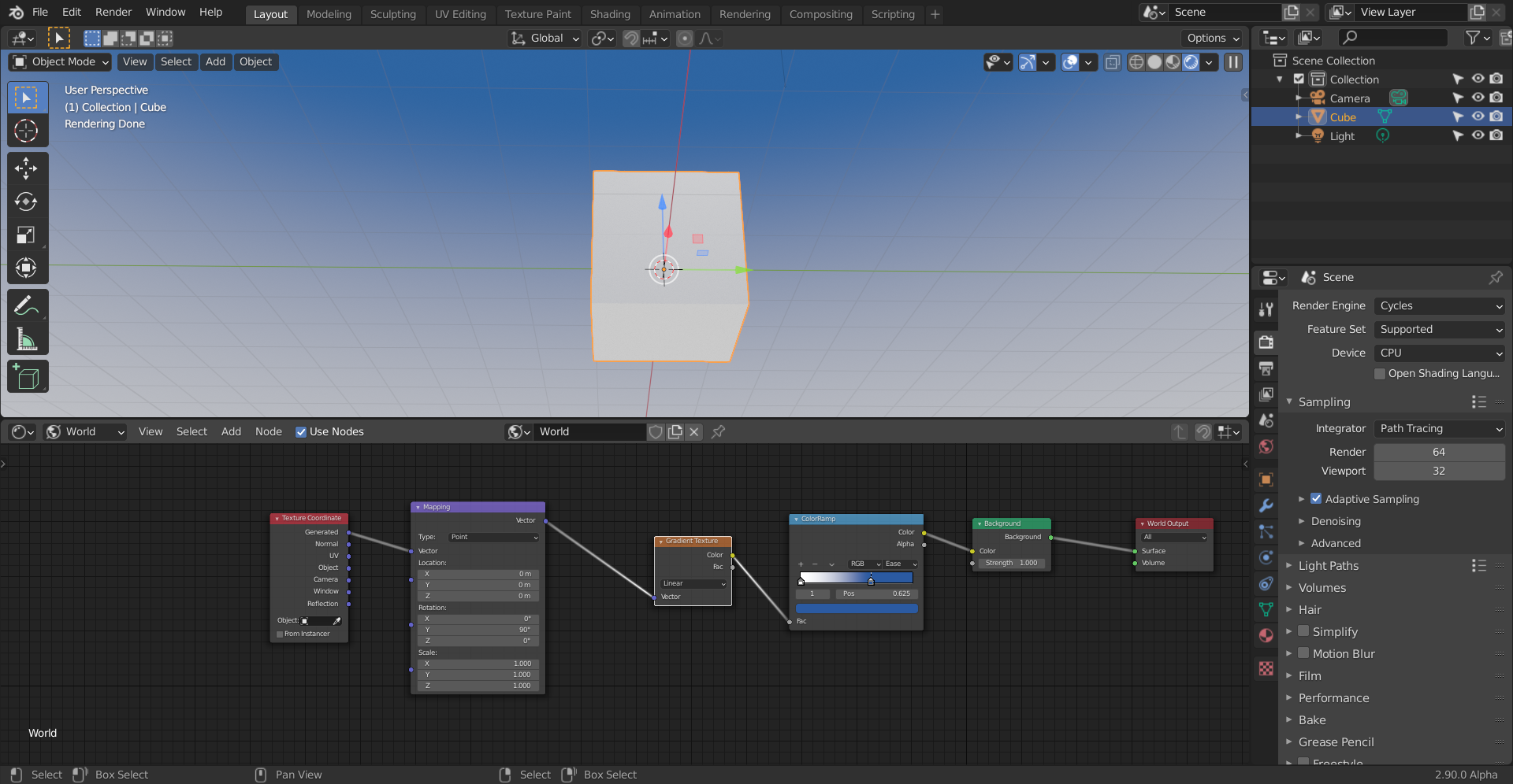 My scene doesn't Show blue - CG Cookie