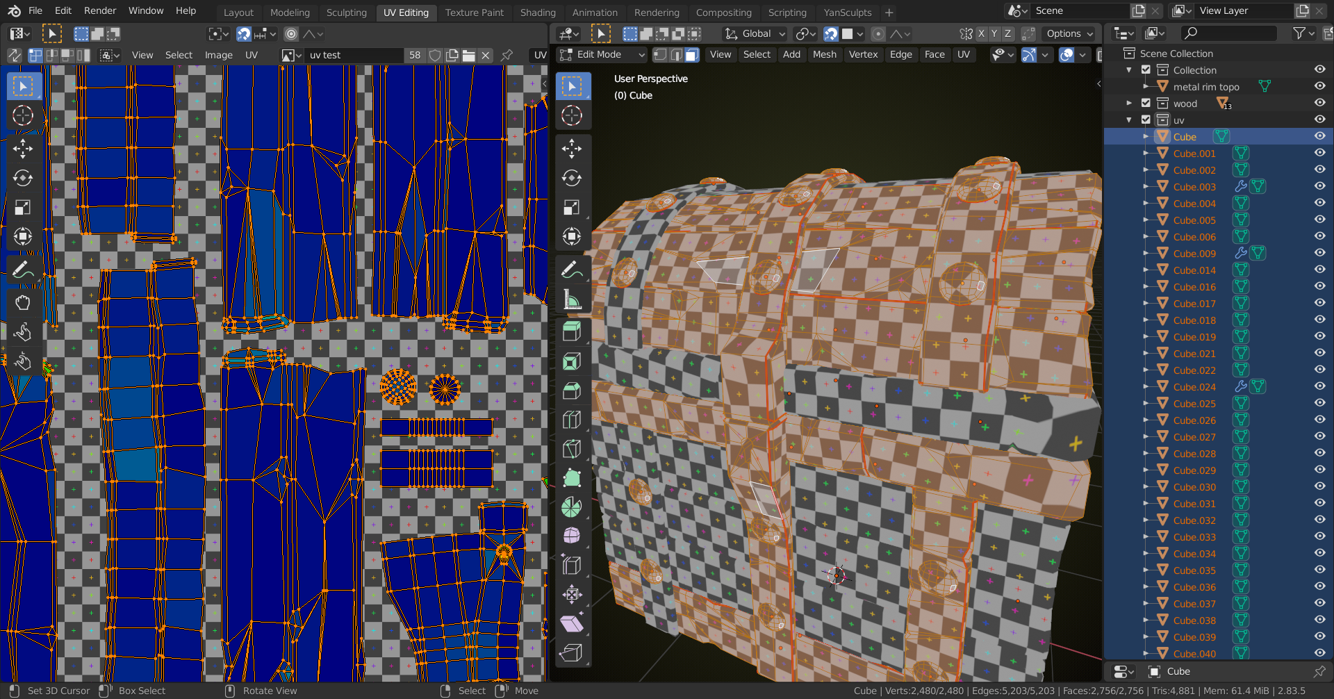 Can't fix rivet UV - CG Cookie