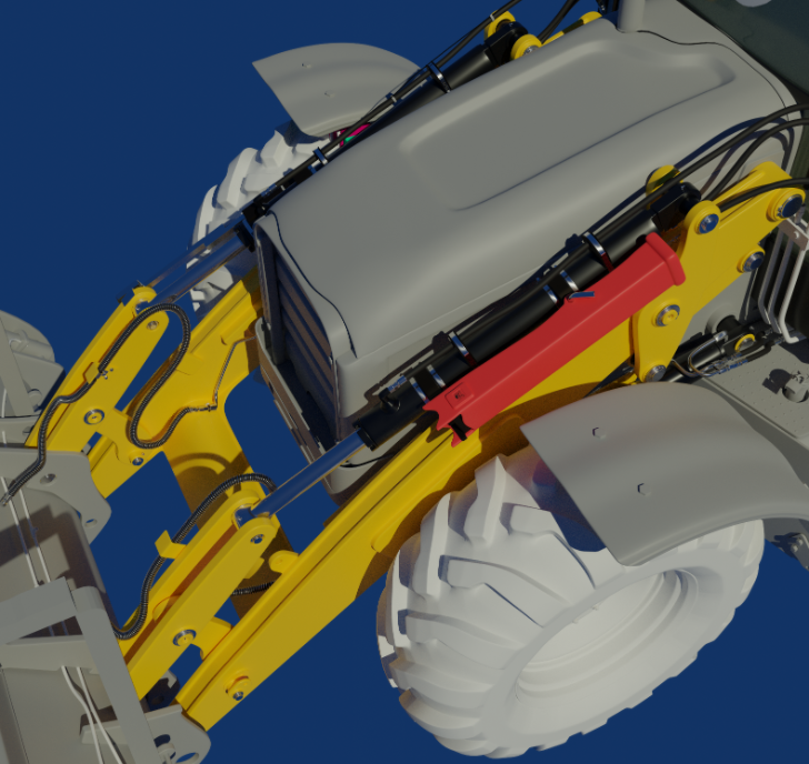 Backhoe Contribution - Blanchsb - Exterior Loader Arms and Interior ...