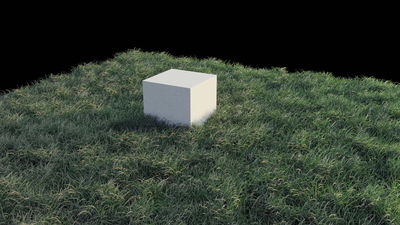 Shading the Grass Field Hair Course: Gras Mesh not showing up in Render ...