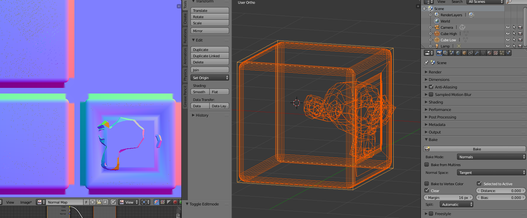 "Bias" setting for "Normal Map" baking in "Blender Internal" - CG Cookie