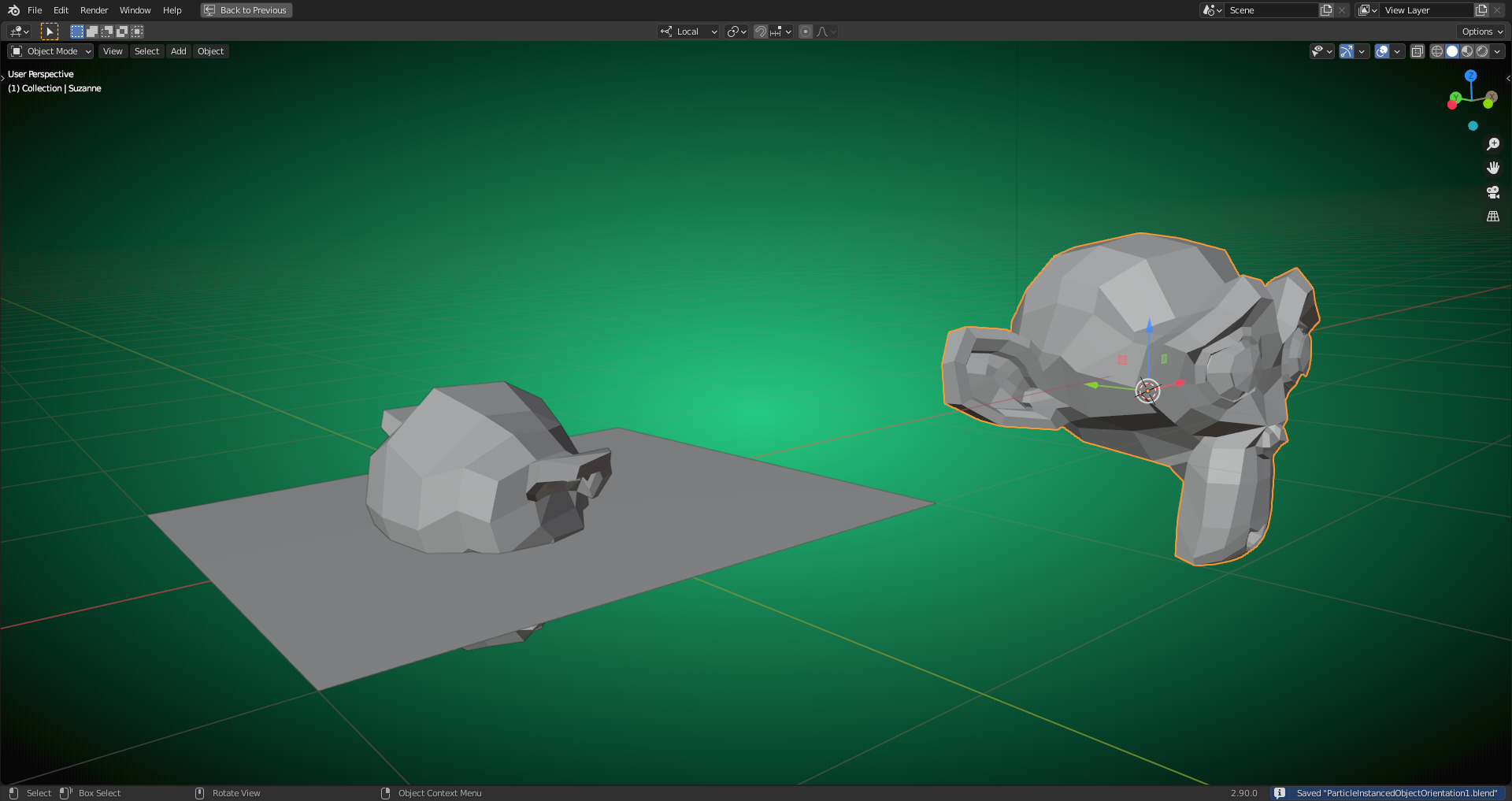 Orientation of Particle Instanced Objects - CG Cookie