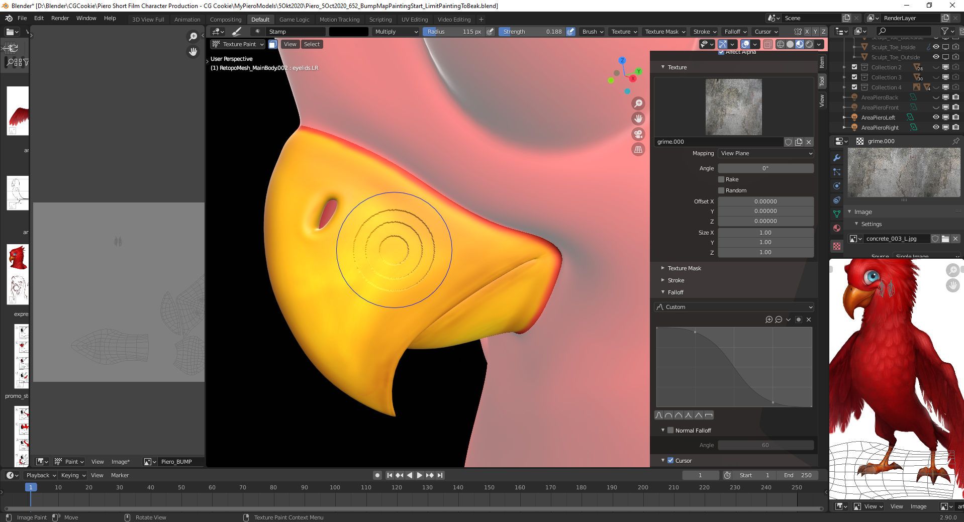 "Bump Texture" painting in "Material Preview Mode" (EEVEE) not possible