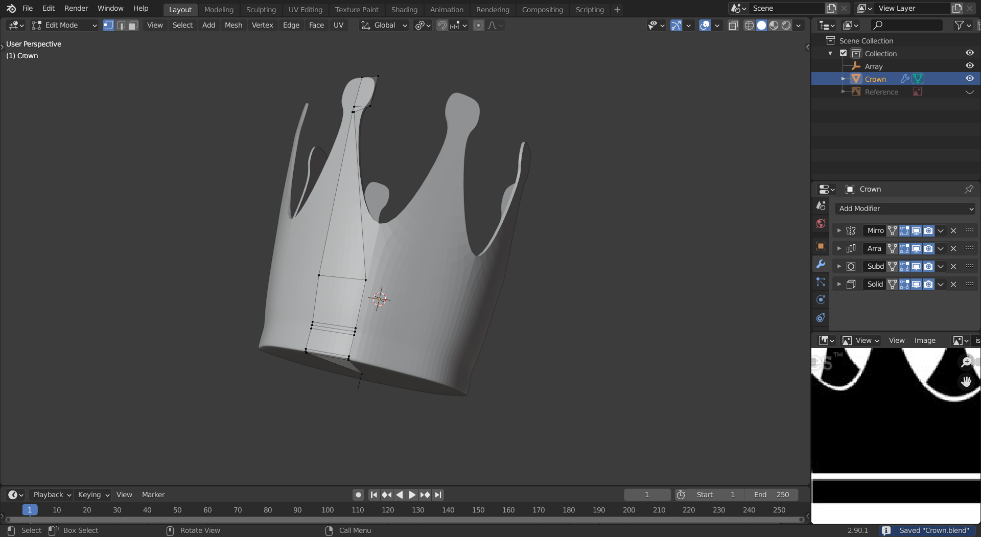 How to properly mirror a circular arrayed object? - CG Cookie