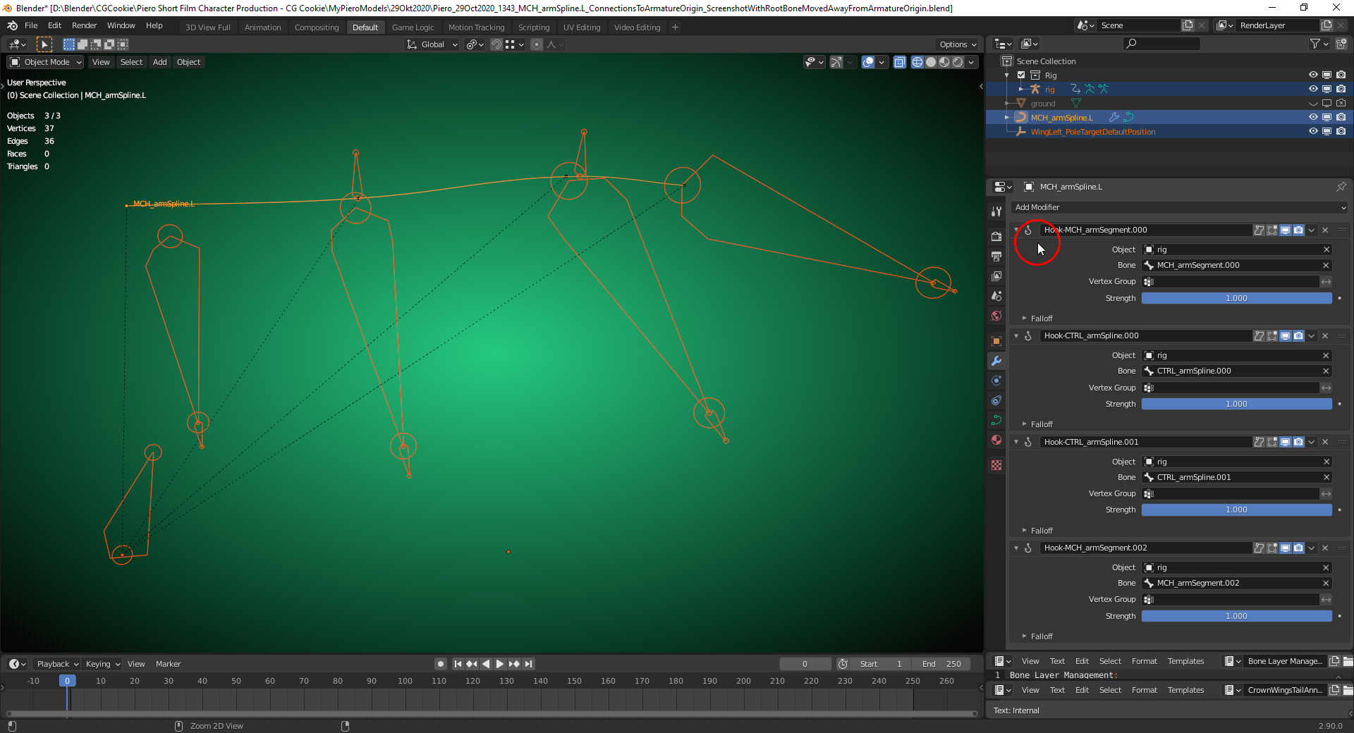 Rigging Piero's Wing III: Duerer's Progress - CG Cookie