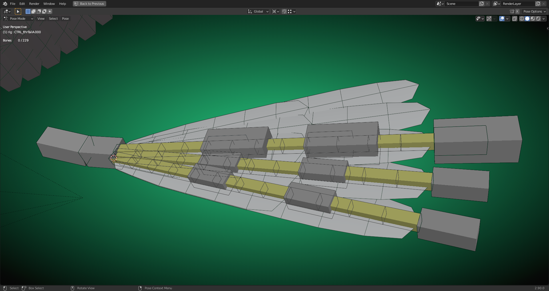 Rigging Piero's Tail Feathers: Duerer's Progress - CG Cookie