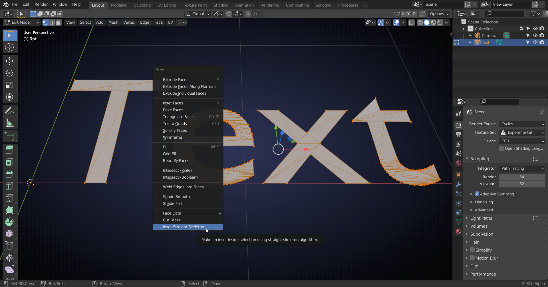 How to Clean Up/merge Overlapping Faces After Using Shrink? - CG Cookie