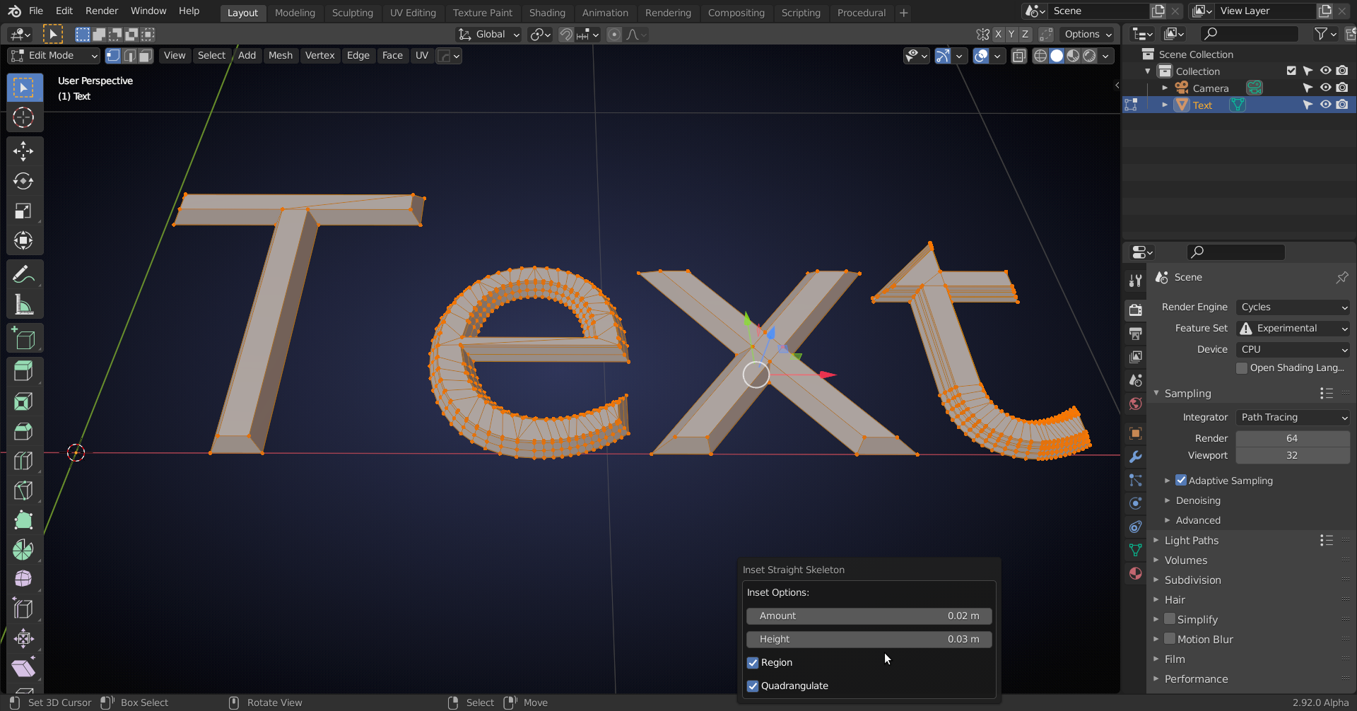 How to Clean Up/merge Overlapping Faces After Using Shrink? - CG Cookie