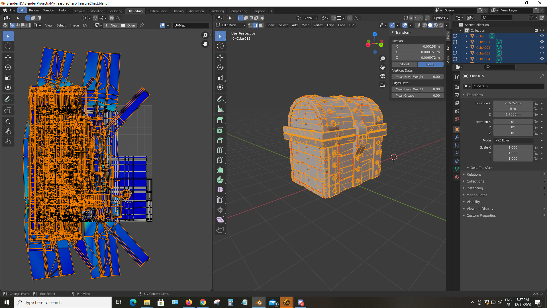 Blender closes after i click on "Pack islands" CG Cookie
