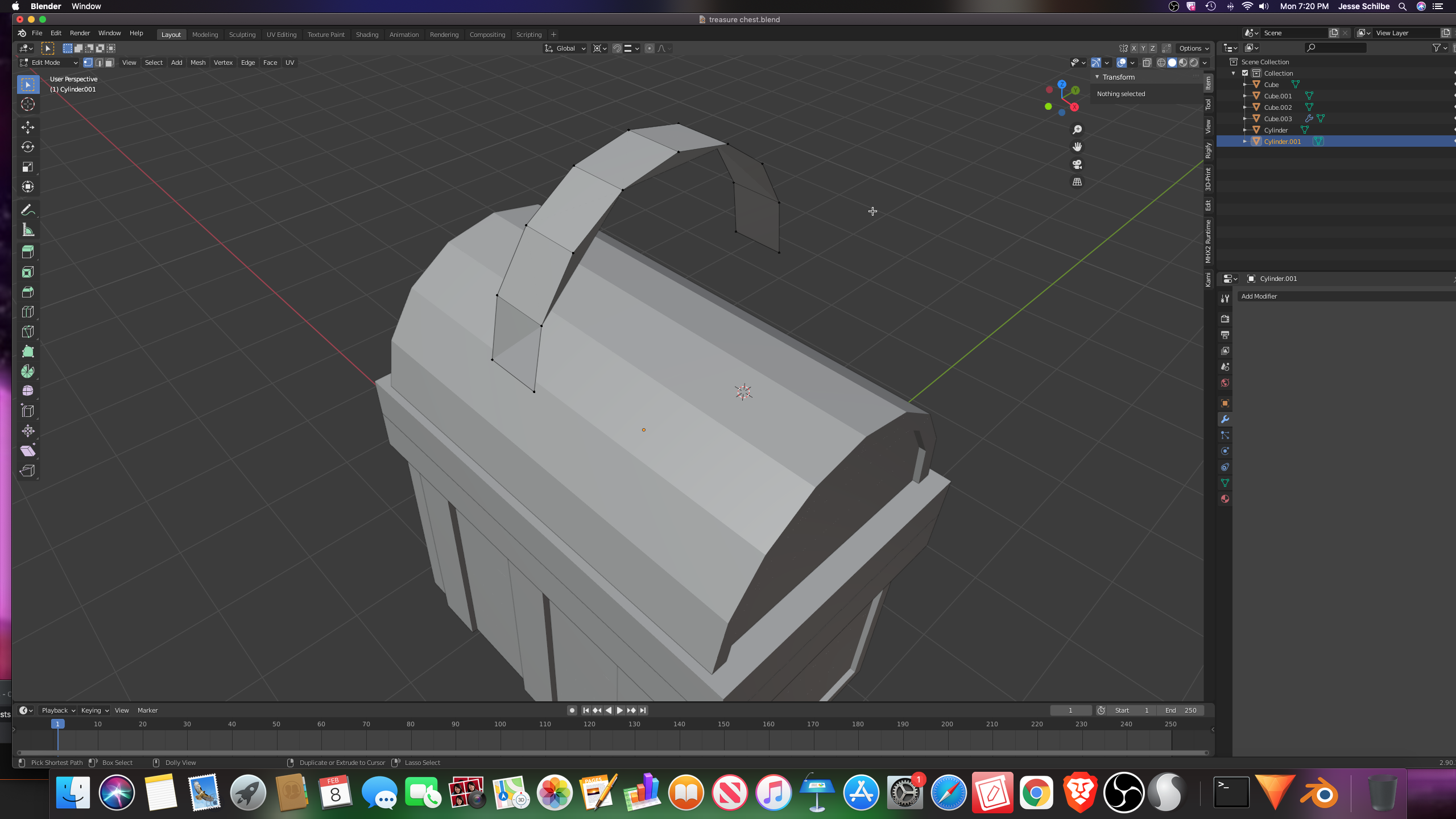 Trying to model chest.Problem with mesh. - CG Cookie