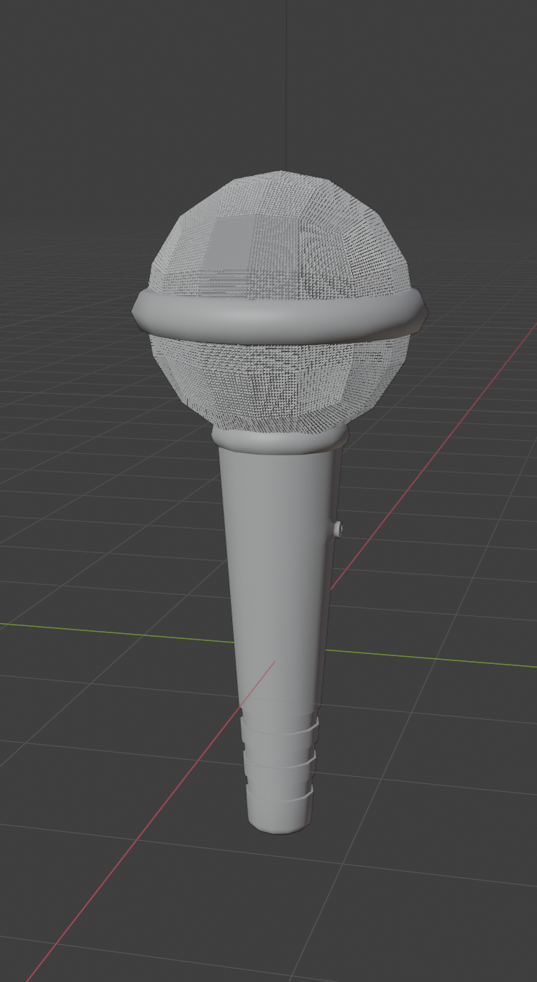 My microphone I made in blender (feedback CG Cookie