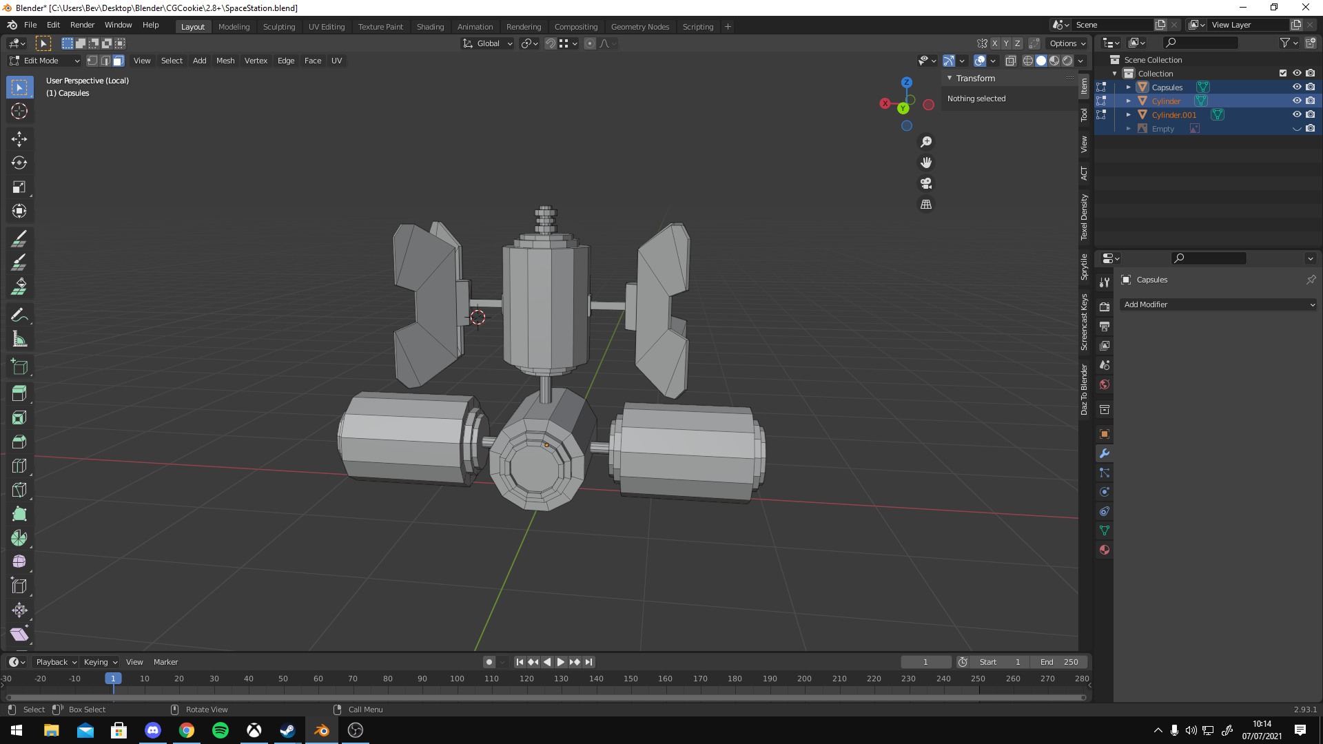 Space Station Challenge 2021 WIP-Biscuit - CG Cookie