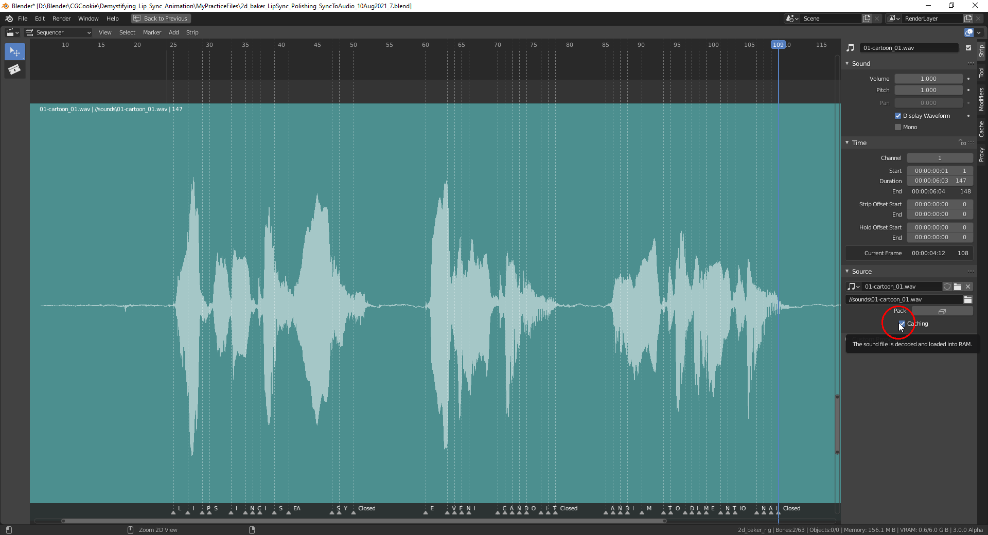 Audio Scrubbing Difficult to Identify Sounds [SOLVED] CG Cookie