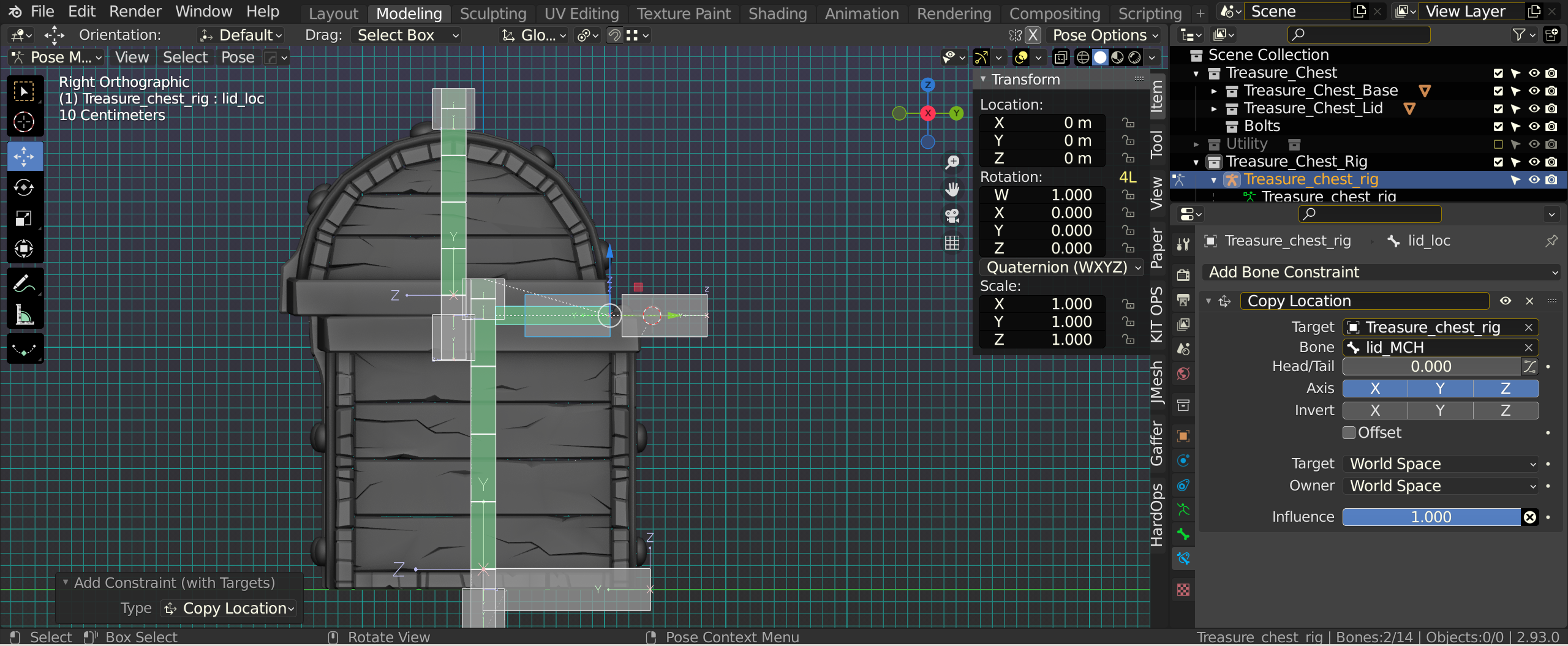 Why does the Copy location constraint move the other bones? - CG Cookie