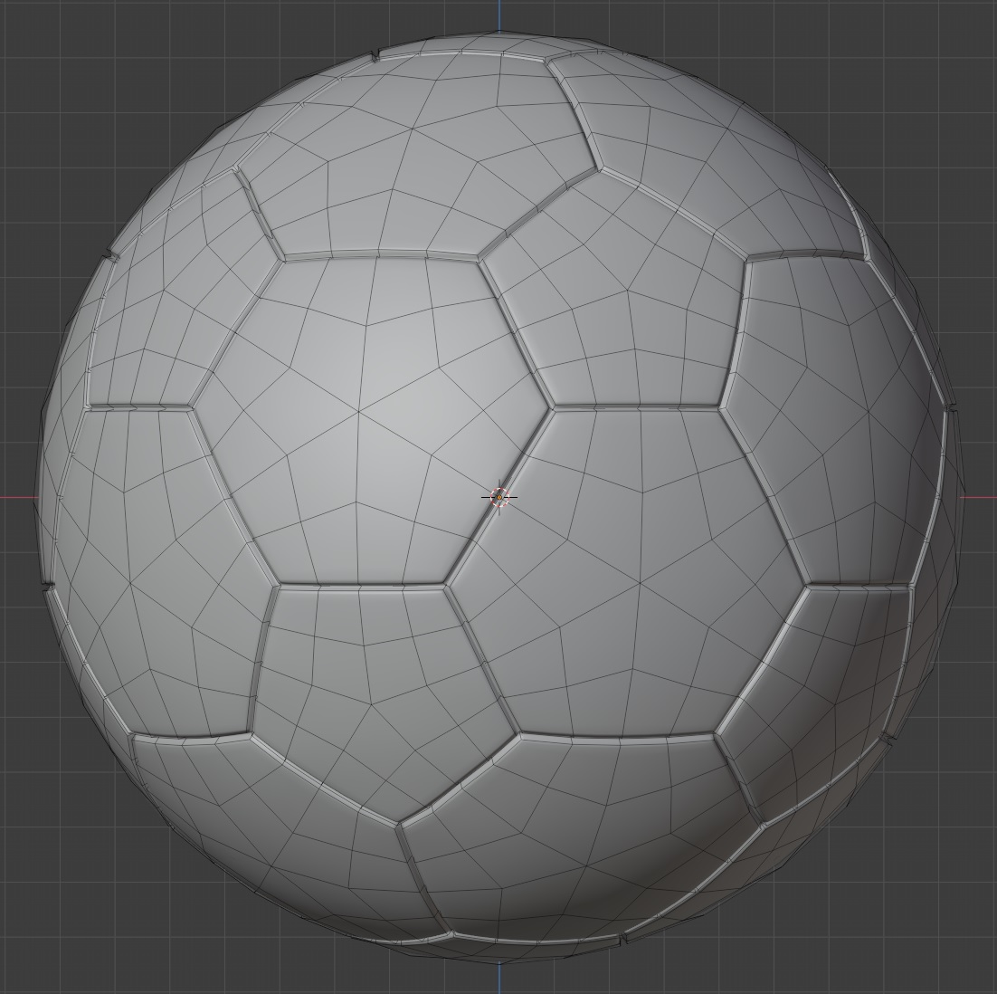 Creating an all quad soccer ball CG Cookie