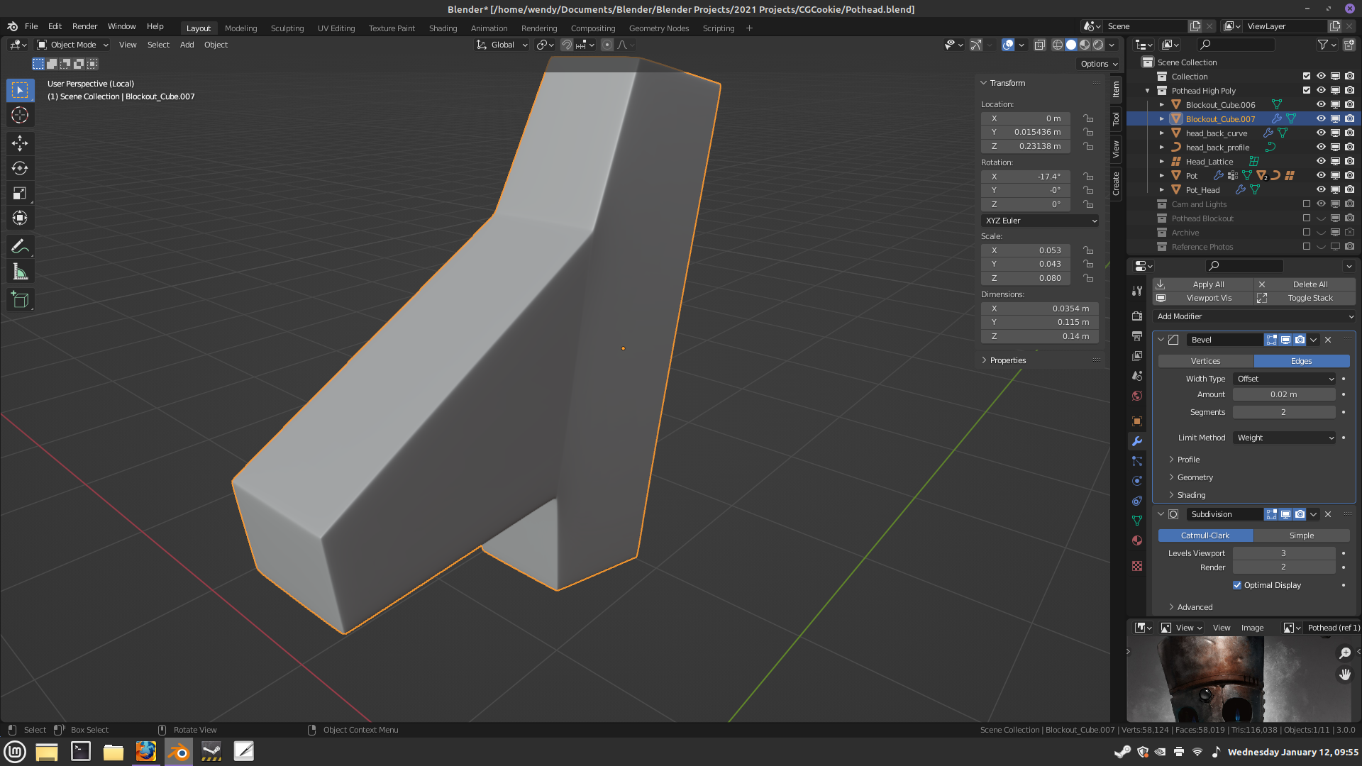 When I do the Bevel Weight to fix the shading issues it doesn't work. CG Cookie
