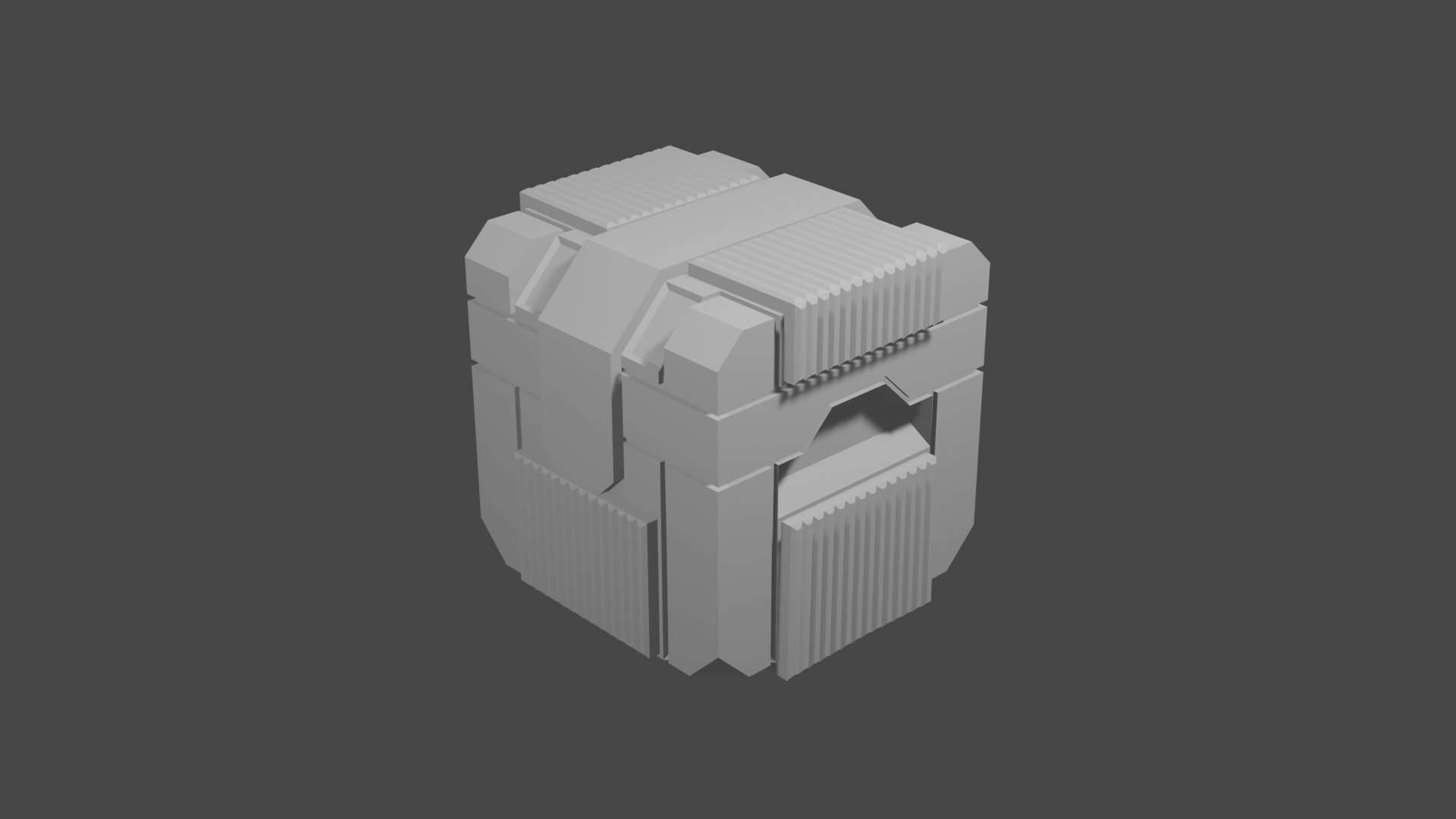 My modeling exercise in course Fundamentals of 3D Mesh Modeling in