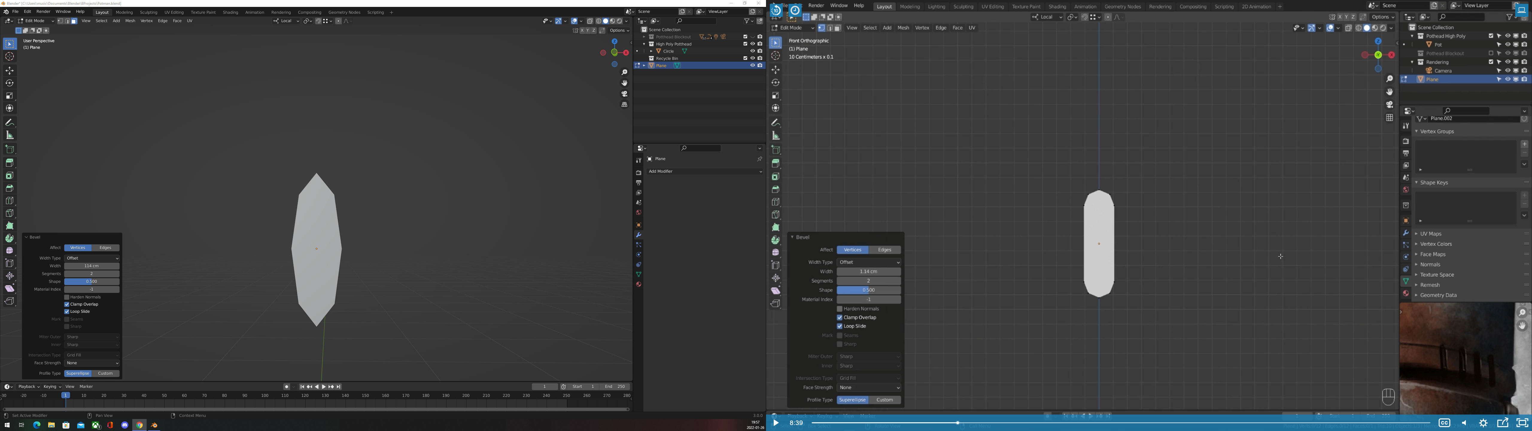 Shape is different when beveling, - CG Cookie