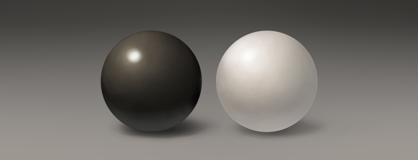black and white objects