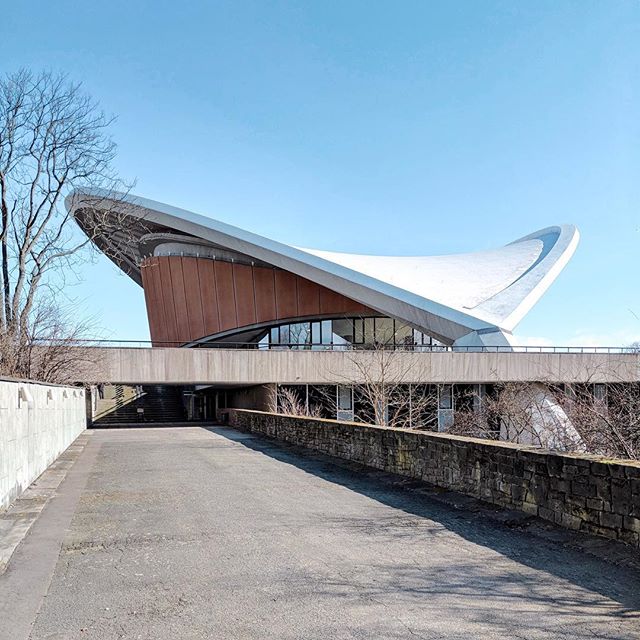 The Haus der Kulturen der Welt building in Berlin, Germany on a sunny day.