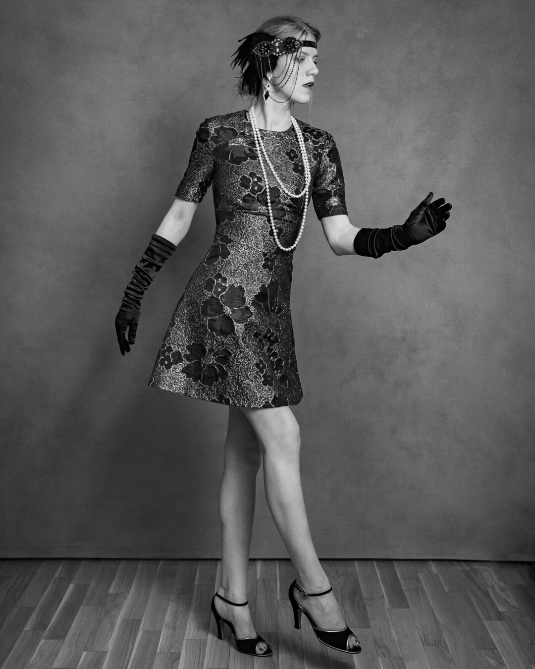 1920s flapper dress black and white 1920s Flapper Dress