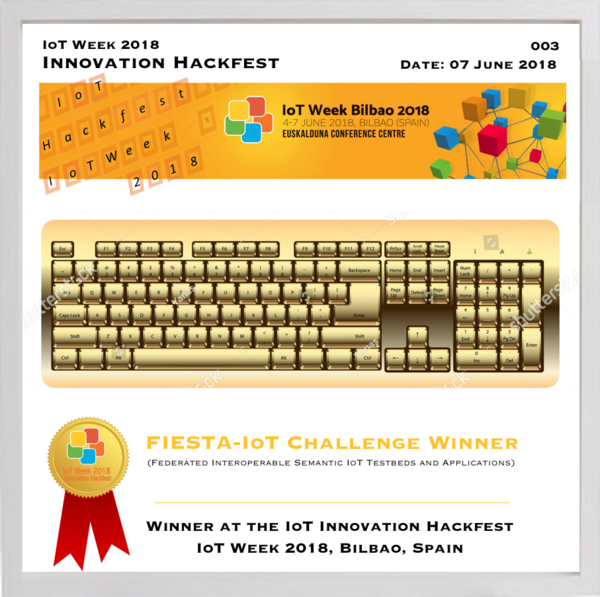 FIESTA-IoT Winner Trophy