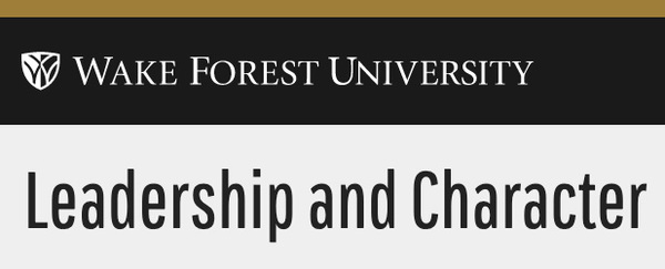 WFU Leadership and Character