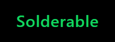 Solderable