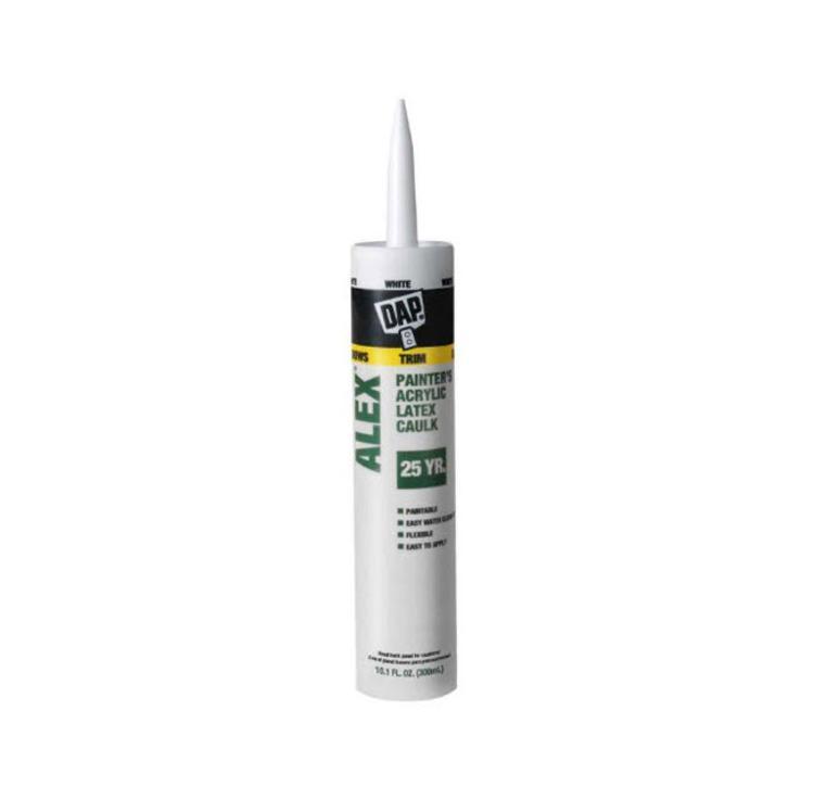 DAP ALEX White Painter's Acrylic Latex Caulk 10.1 oz Tube at