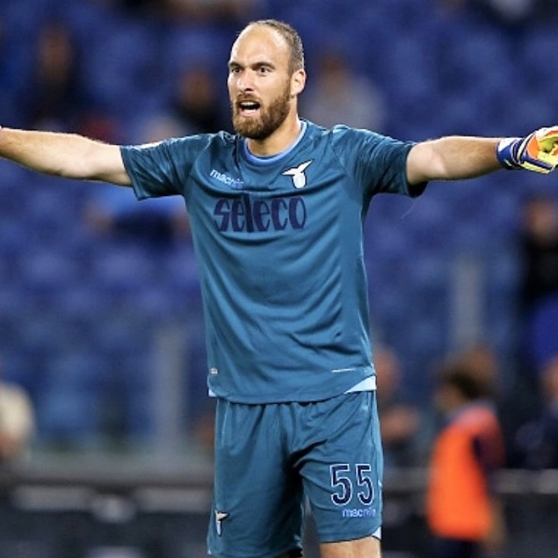 Vargic's Lazio Worn Shirt, Serie A 2016/17 + Bib