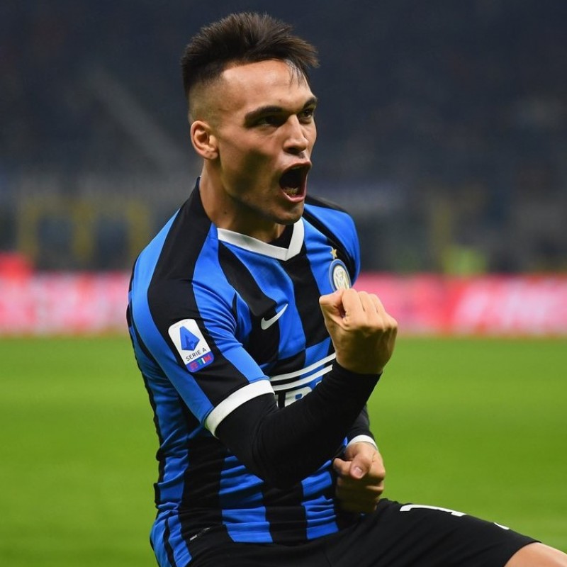 Lautaro's Inter Worn and Signed Shirt, Serie A 2019/20