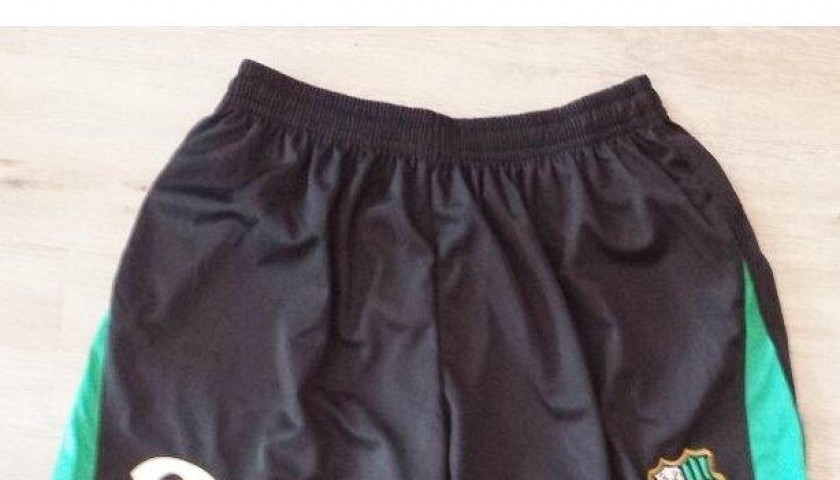 PANTALONCINI INDOSSATI BOGA Sassuolo calcio Serie A Con Certificato  Autenticità EUR 110,00 - PicClick IT