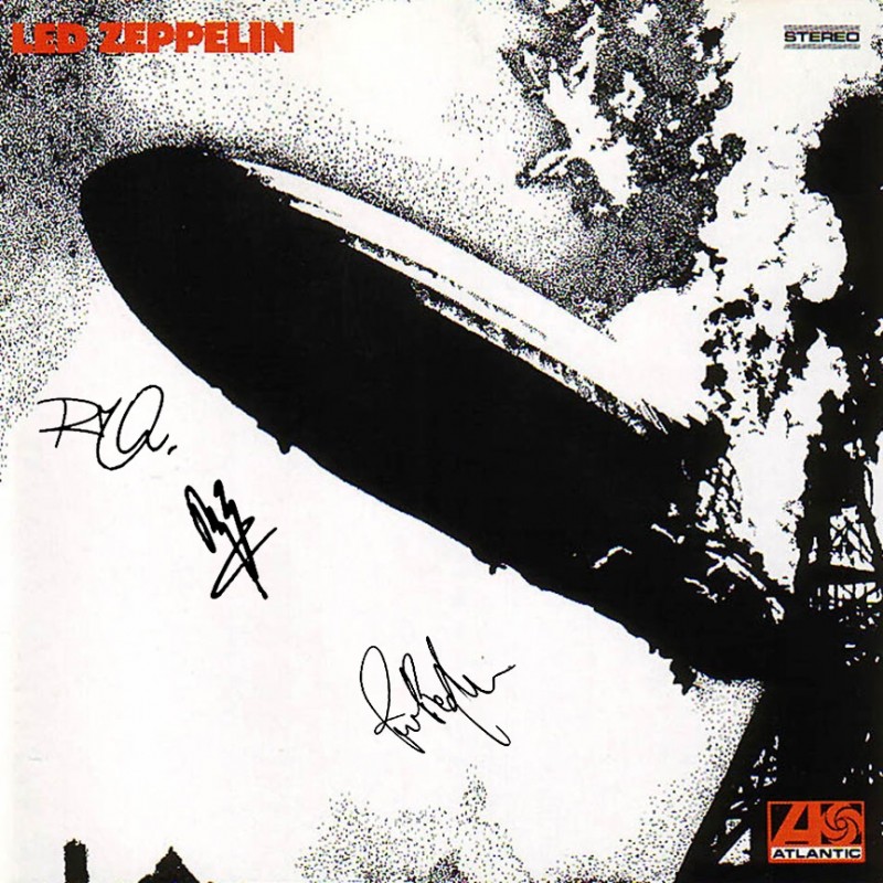 Led Zeppelin Album with Printed Signatures