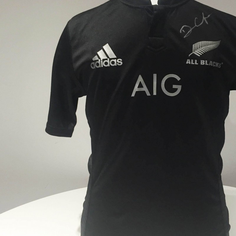 New Zealand shirt signed by Dan Carter
