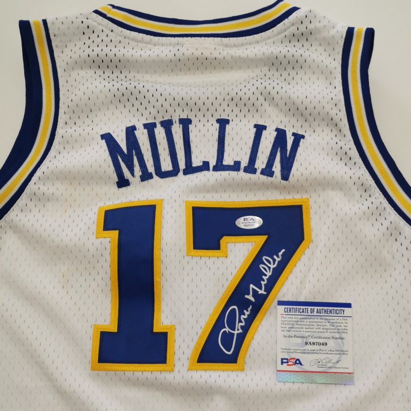 NBA Golden State Warriors Shirt Signed by Chris Mullin