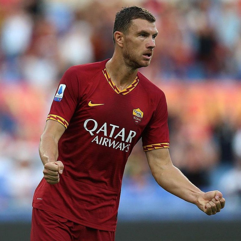 Maglia Ufficiale Dzeko Roma, 2019/20 - Autografata