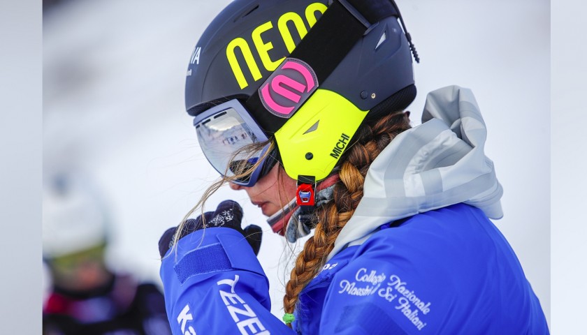 Casco indossato e autografato da Michela Moioli - CharityStars