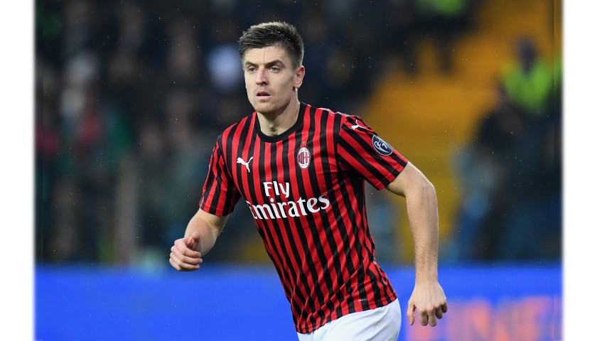 Maglia Ufficiale Piatek Milan, 2019/20 - Autografata - CharityStars