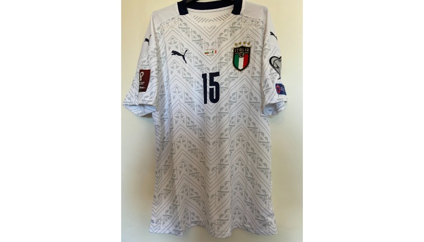 Acerbi's Match Shirt, Bulgaria-Italy 2021 - CharityStars