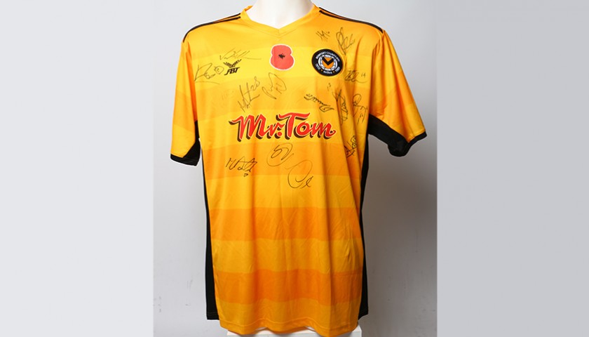 Poppy Shirt Signed by Newport County A 