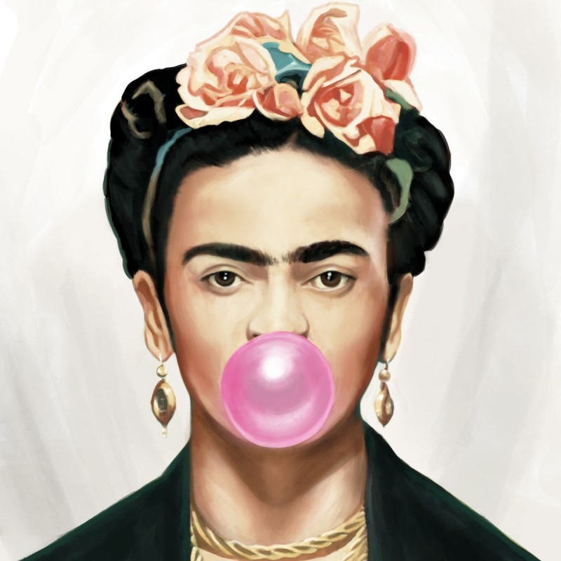 "Frida Kahlo Bubble Gum" by Thomas Hussung