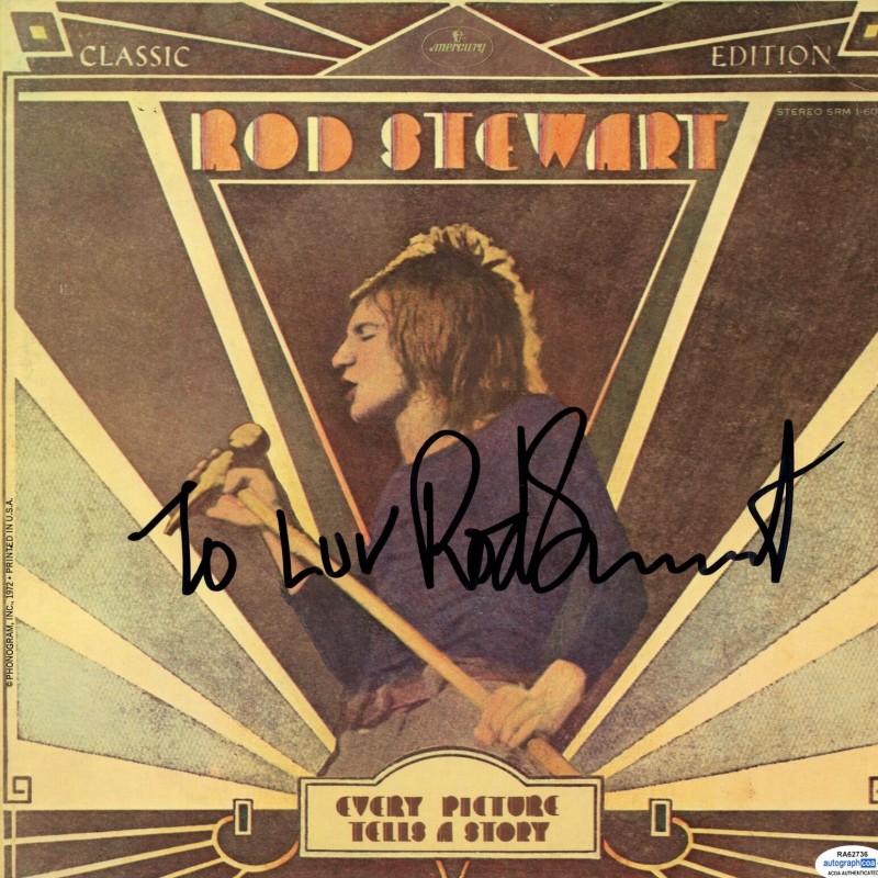 Rod Stewart Hand Signed Record Album