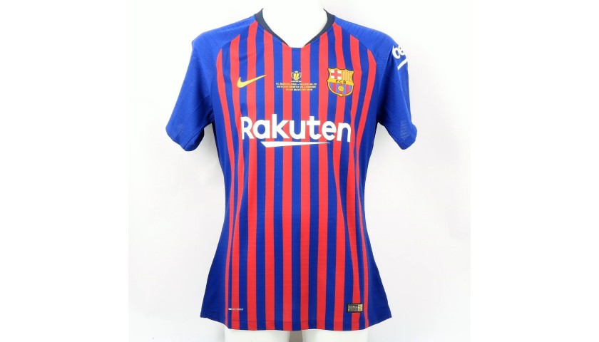 Messi's Match Shirt, Copa del Rey Final 2019 - CharityStars