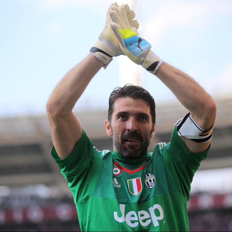 Buffon's Signed Captain Armband, Issued Torino-Juventus 2015/16