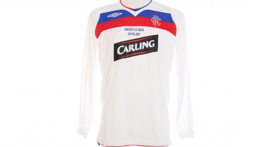 Davis' Match Worn Shirt, Rangers-Milan 
