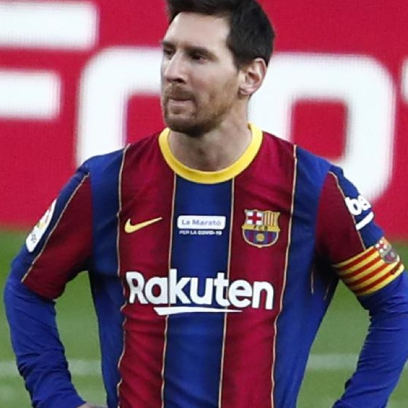 Messi's Official Signed Shirt, Barcelona-Valencia 2020