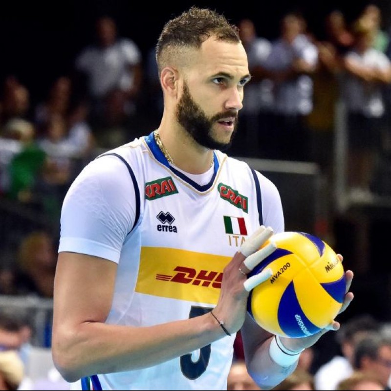 Juantorena's Official Italy Volleyball Signed Shirt, 2018