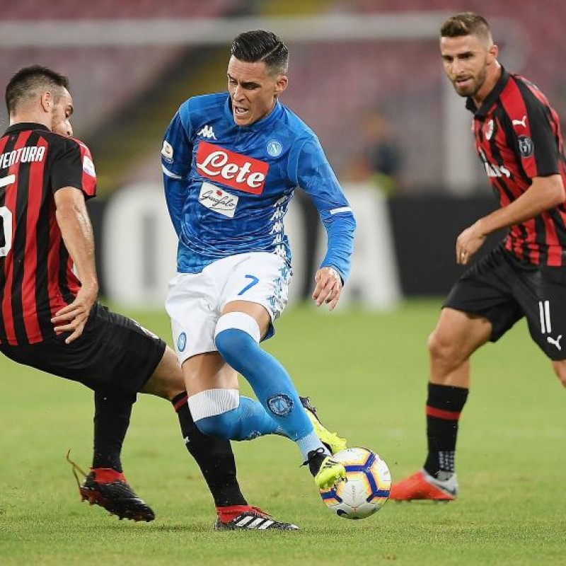 Maglia Callejon indossata e autografata Napoli-Milan 2018